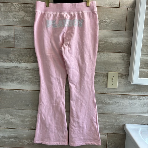 NWT True Religion x Playboy Crystal Pink Bootcut Sweatpants - Picture 10 of 17